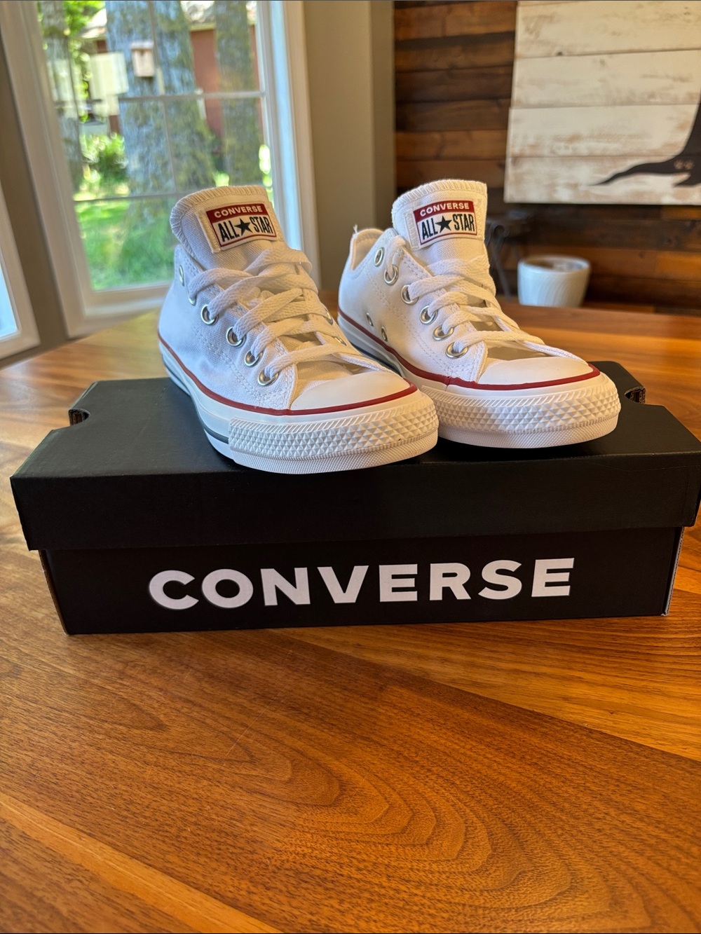 NEW Converse Optical White Low Top All Star Canvas Shoes Women Size 6.5